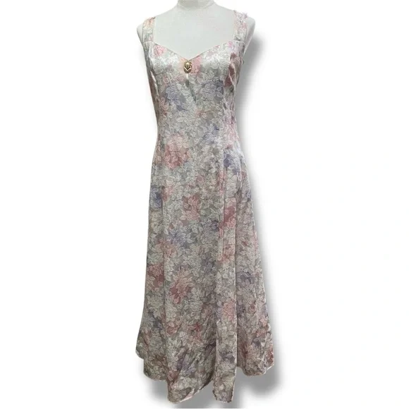 Scott McClintock Size 14 Pastel 2-Piece Floral Ensemble Full Length Formal Dress